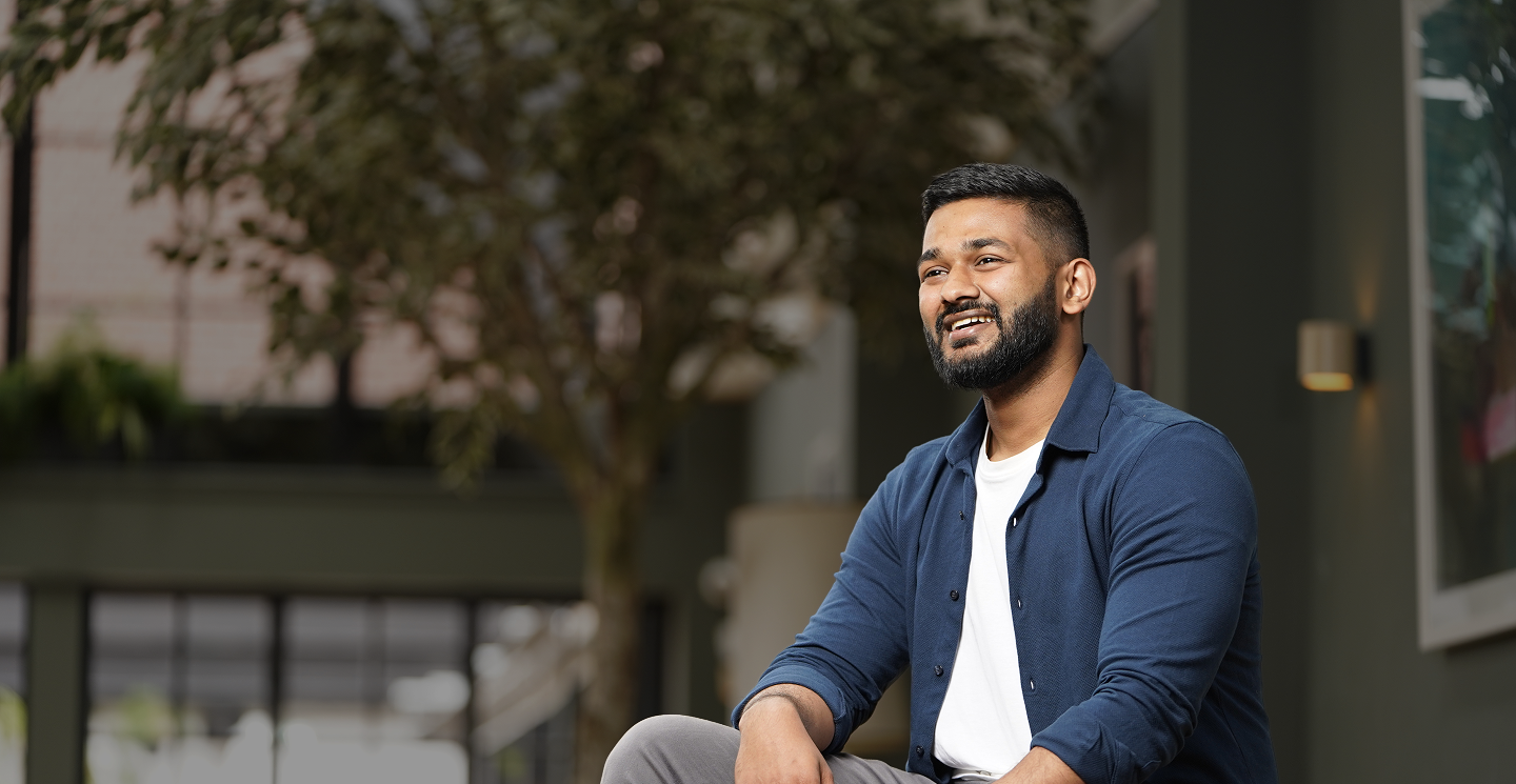 Photo of man smiling